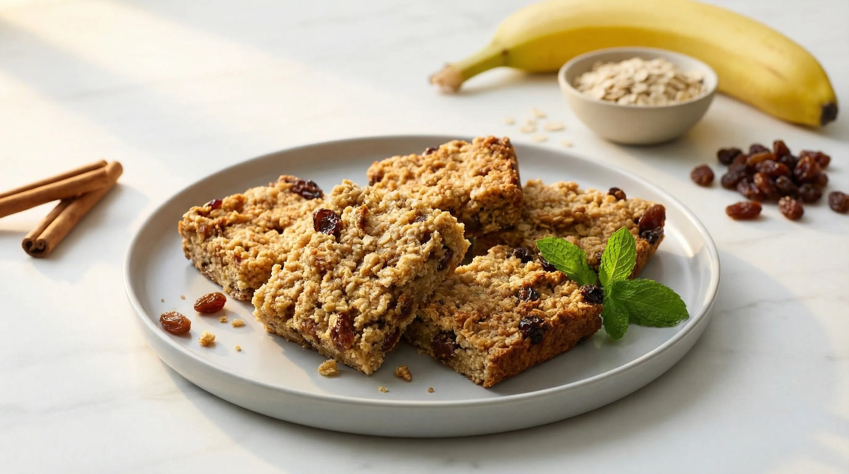 Banana Oat Energy Bars (Low FODMAP) - Low FODMAP Recipe