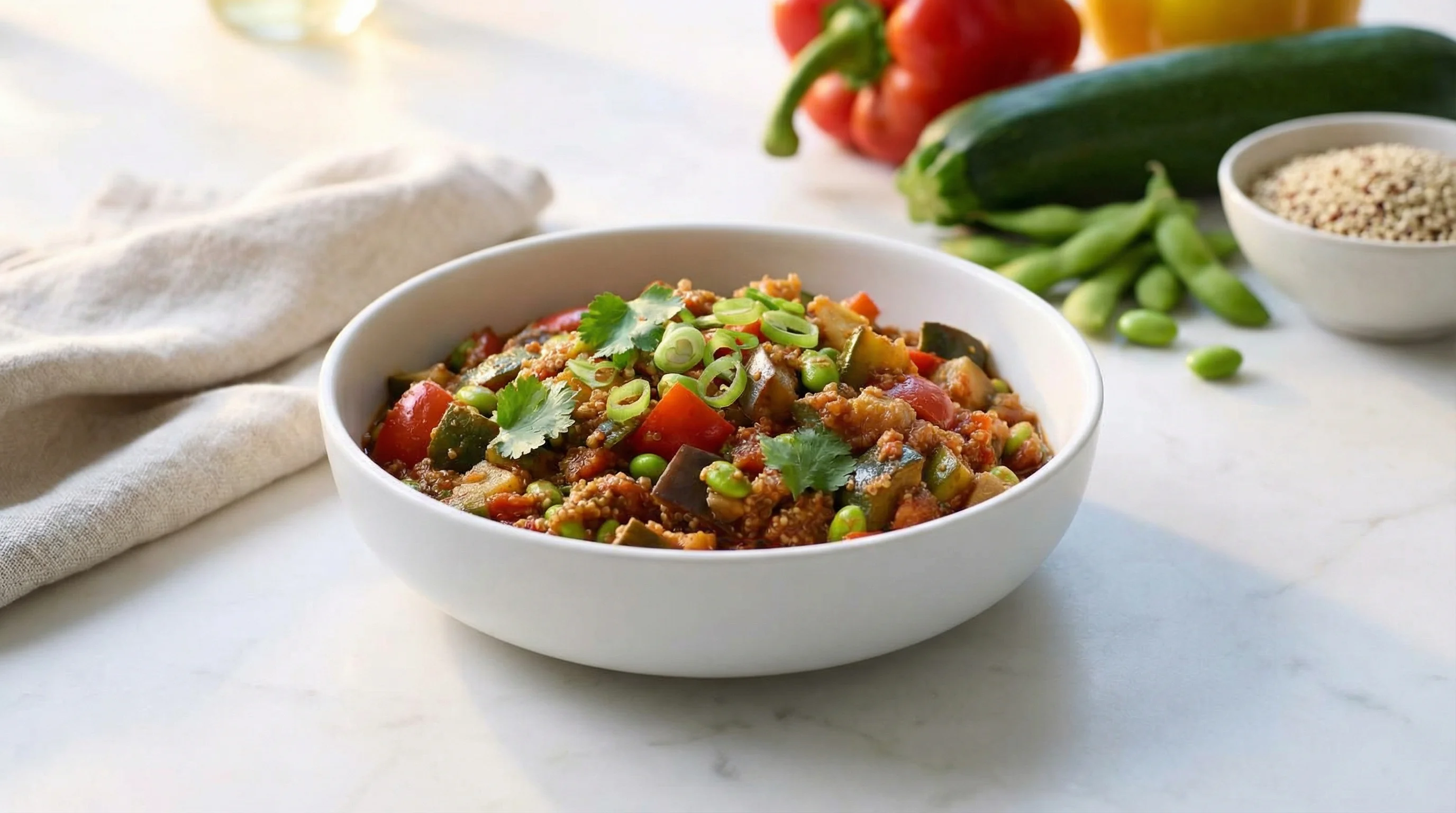 Smoky Vegetable & Quinoa Chilli (Low FODMAP) - Low FODMAP Recipe
